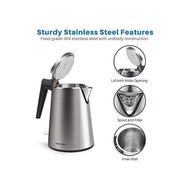 Secura Electric Kettle Water Boiler Tea Coffee Stainless Steel 1.5L