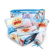 雅芳婷 - *嬰兒卡通全棉七件套裝多用被 麵包超人 - 46"x60"/28"x52" (836)