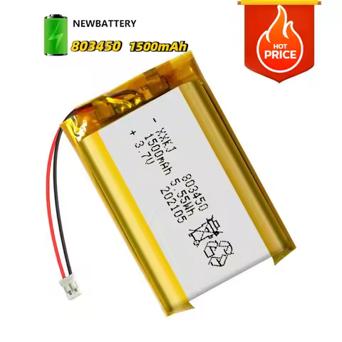New 3.7V 1500mAh 803450 Polymer Lithium Battery Li-polymer Rechargeable Batteries for Power Tools GP