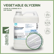 Pure Glycerin | Vegetable Glycerin USP Grade | Refined Glycerin 99.7% 4Kg -Asteria Apothecary