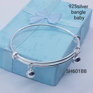 (SH061BB)925 silver bangle for baby(gelang tangan/kaki untuk bayi dan budak)