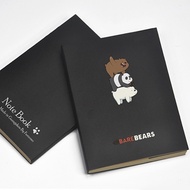 We bear naked around a Notepad laptop animation We Bare Bears
