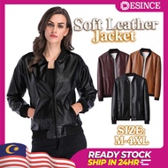 🇲🇾 DESINCE Jaket Kulit Unisex Jacket PU Leather Motorcycle WindBreaker Casual Smart Outerwear Lelaki Perempuan MT 189