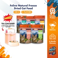 Feline Natural Freeze Dried Cat Food 320g Lamb Chicken Salmon Beef &amp; Hoki Premium Ingredients Cat Food Variety Pack