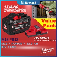Milwaukee M18 Forge 12.0Ah Battery - M18 FB12 (2 Year Warranty)