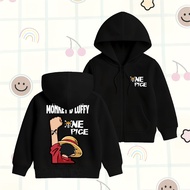 One Piece Straw Hat Kids Zipper Hoodie Jacket Ages 4-15 Years Unisex Boys & Girls