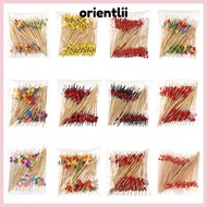 ORIENTLIIY Bamboo Pick, Disposable Picnic Party Supplies Cocktail Fork, Wooden Cocktail Pick Food Cu
