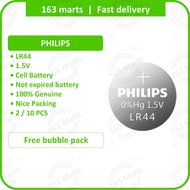 PHILIPS LR44 A76 AG13 LR1154 357 button coin cell miniature alkaline Battery Bateri Batteri 1.5V