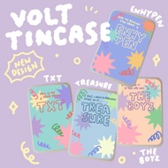 Volt TIN CASE (THE BOYZ TXT TREASURE ENHYPEN KPOP PC Photocard TINCASE)