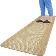 OKA Kitchen Mat, Good Step, Easy to Clean, Non-Slip, 23.6 x 94.5 inches (60 x 240 cm), Beige, Made i