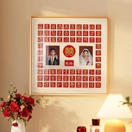 🔥SG Hot selling🔥3D 3D Relief Hundred Blessings Image dy Handwritten Hundred Blessings Hundred Joys W