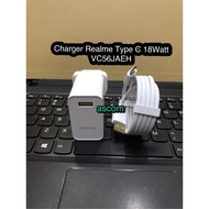 Realme USB Type C Charger 18watt VC56JAEH Super Fast Vooc ORI