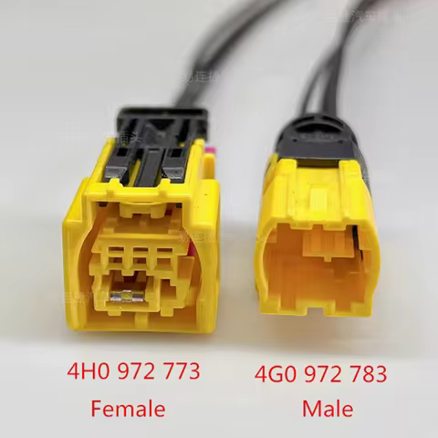 3 Pin/Way Male Or Female Sensor Plug Connector Wire Cable For VW Golf 7 Magotan Audi A4L Q5 A6L C7 4