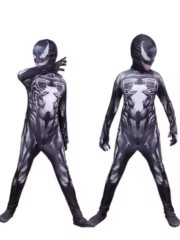 Costume Cosplay New Venom 2 Red Venom Jumpsuit Tights SpiderMan Hero Costume