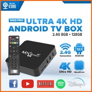◩ ➔ ☩ Intelper MXQ PRO Android TV Box 16GB 5G WiFi 4K HD with i8 Keyboard / Air Mouse Set ATV Voice