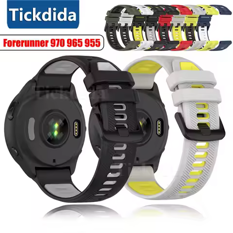 Sports Silicone Strap for Garmin Forerunner 970 965 955 Solar 945 935 745 22mm Watch Band Replacemen
