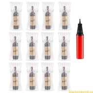 BLACK 12pcs Inflatable Wine Bottle Guards Wine Carriers For Safe Journey And Handling
