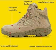 PROMO SEPATU SAFETY BOOT DELTA TACTICAL Pendek CREAM 6INC BOOTS HIKING TOURING lapangan