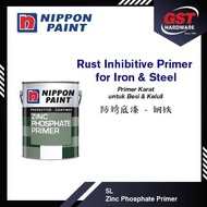 Nippon Paint 5L Zinc Phosphate Primer Grey Green Undercoating Anti Rust Paint Anti Rust Primer Undercoat