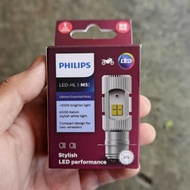 หลอดไฟหน้า LED รถมอเตอร์ไซค์ PHILIPS แท้ LED - HL M5 Ultinon Essential Moto LED 12V / 6W DC แป้นเล็ก