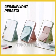 Folding Box Mirror Simple Square Makeup Mirror/ Folding Table Mirror/ Cermin Makeup Cermin Solek Cer