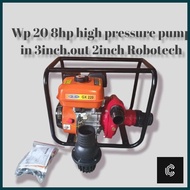 POMPA HIGH PRESSURE PUMP TURBO MESIN GX220 IN 3 OUT 2 MERK ROBOTECH - CHARLESSTORE5