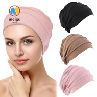 MEIGU Women Cancer Muslim Scarf Cap Elastic Cloth Head Cap Hat Chemo Cap