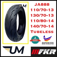 TAYAR FKR MOTORCYCLE TYRE JA888 110/70-13, 130/70-13, 110/80-14, 140/70-14 TUBELESS TYRE FOR YAMAHA 
