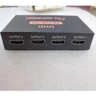 HDMI Splitter 1 In 4 Out – UHD 4Kx2K 3D HDMI Female Input to 4 Female Output Video Adapter