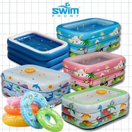 Jumbo children's swimming pool 3.1 meters 3 Rings Thick rubber inflatable swimming pool