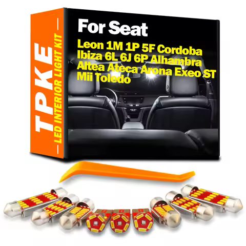 LED Interior Roof Light Kit For Seat Ibiza 6K 6L 6J 6P 6F Leon 1M 1P 5F Altea 5P1 5P5 5P8 XL Alhambr