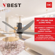 KDK 60" Ceiling Fan (Long Pipe) K15Z5-REY