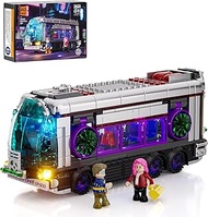 Cyberpunk Future-Bus Lighting-Building-Bricks Set - Cyberpunk City Future Vehicle Collection LED Lig