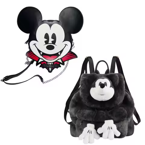 NEW Exclusive Mickey Minnie Stuffed Plush Toys Bags Vampire Mickey Mouse Bags Dolls Toys Gifts