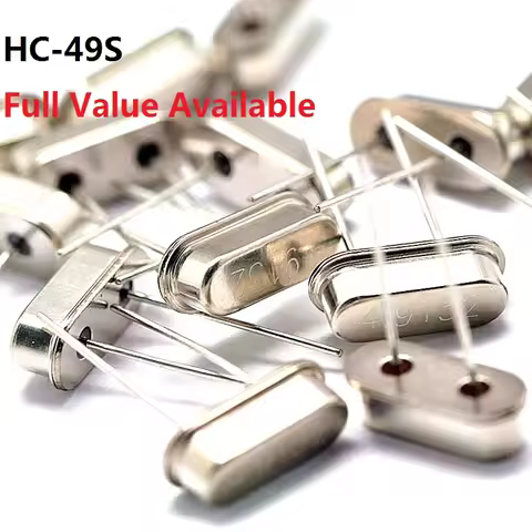 10PCS Passive Crystal Oscillator 4/4.096/4.433/4.9152/5/6/7.2/7.3728/8/8.192/10/10.245/11.0592/12/13