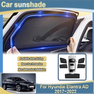 For Hyundai Elantra AD Avante 2017 2018 2019 2020 2021 2022 Car Curtain Sunshade Accessories Mesh Su