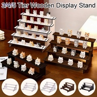【Sanda】 3/4/5 Tiers Wooden Display Stand Perfume Cosmetic Cupcake Desserts Storage Rack Figures Toys