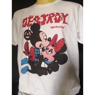 เสื้อวงนำเข้า Seditionaries Destroy Mickey Sid Vicious s Punk Rock Retro Style Vintage T-Shirt ผู้ชา