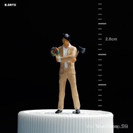 {{Vivi toys }} 1/64 Scale Trendy Resin Mini Figure Set Micro Sand Games Scene Decor Prop 260520 YB4V