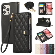 New Zipper Wallet Phone Case for Sharp Aquos R6 R9 R9 Pro Aquos Sense 6 7 8 Aquos Wish 3 4 Retro PU 