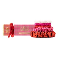 POWDERROOM | SLIP Scarlet Cracker Scrunchie Set | ยางรัดผมผ้าไหมมัลเบอร์รี่ (ของแท้ 100%)
