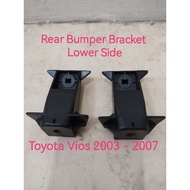 Rear Bumper Bracket Rear Bumper Retainer Rear Bumper Support Lower Side Toyota Vios 2003-2007