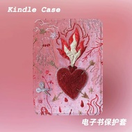 火焰之心適用kindle7代電子書保護套kpw123軟殼958全包防摔帶休眠