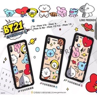 iPhone11 Universe Star BT21 Four Corners Anti-Collision Glass Case Shock-Resistant Cartoon Phone Tra