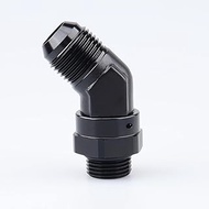 AC PERFORMANCE 45 Degree -10 AN Male Flare to -8 AN ORB O Ring Port Thread 3/4 x 16 Swivel Fitting A
