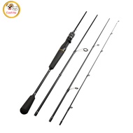 Portable Fishing Rod 4 Sections Telescopic Spinning Rod/ Casting Rod For Outdoor Freshwater Saltwate