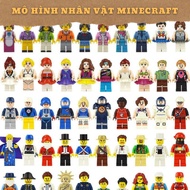Set of 30 6-Sided Magnetic Minecraft Characters Models – Decorative Toys, Minecraft Fan Gifts