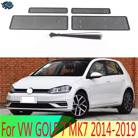 Middle Screening Mesh Front Grille Mesh For VW GOLF 7 MK7 2014-2019 Front Grille Net Cover Stainless