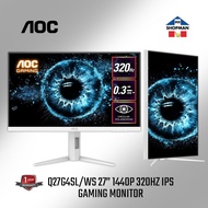 AOC Q27G4SL /WS 27′′ QHD 1440p 320Hz 0.3ms MPRT 1ms GTG IPS Circular Polarized Gaming Monitor White