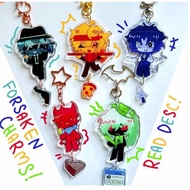 Forsaken Acrylic Connecting Keychain Charm || Double-Sided Design || Chance, Elliot, Two Time, 1x4, 